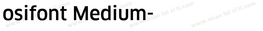osifont Medium字体转换
